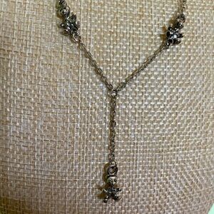 Silver Teddy Bear Charm Necklace